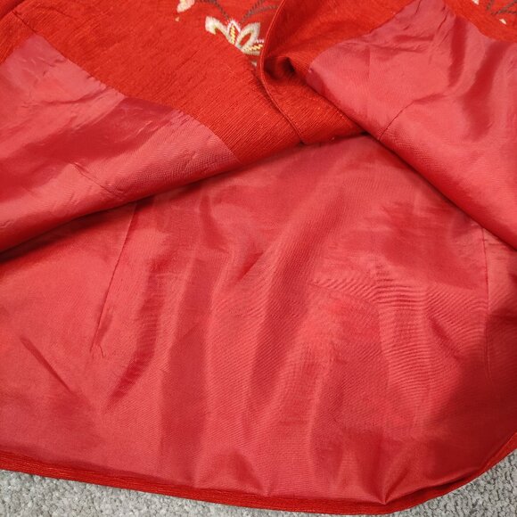 Silk Land Women's Embroidered 100% Silk Jacket Size Medium Bohemian Quiet Luxury - Picture 6 of 10